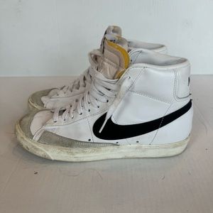 Nike white, and black high tops